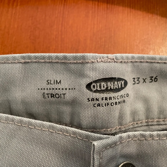 Mens Old Navy Slim Fit Pants 33x36 - Picture 3 of 6